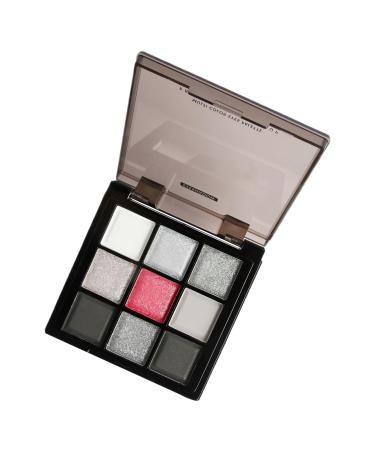 Generisch Smokey Eyeshadow Palette Shimmering Silver Grey Colour Highly Pigmented Eye Makeup Blendable Eyeshadow Set Long Lasting Eyeshadow Palette