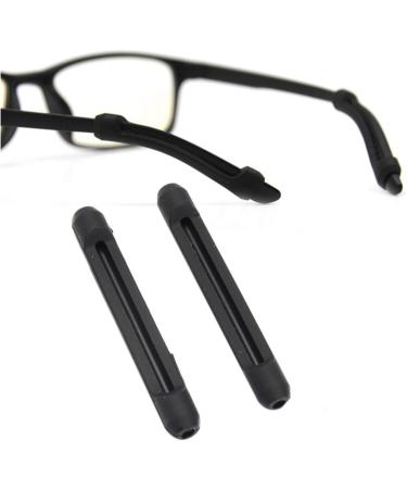 Ficher Temple Hook Tip Glasses - Anti Slip Eyeglass Ear Grip - Black - 12 Pairs (24 Pcs) - International Shipping - Buy Online on GoSupps.com