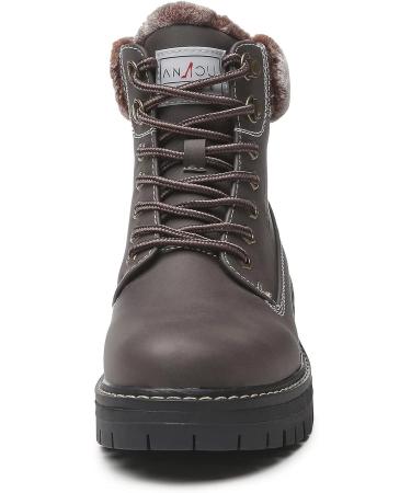 Winter Snow Hiking Work Boots for Women - Size 9, Brown | ANJOUFEMME - Buy Online on GoSupps.com