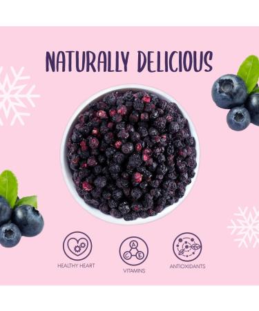 Honeyberry Solutions LTD Freeze Dried Wild Blueberries 250g Freeze Dried Blueberries Dried and Freeze Dried Fruit Freeze Dried Wild Blueberries for Baking Cake Decorating Smoothies Muesli and Desserts - Buy Online on GoSupps.com
