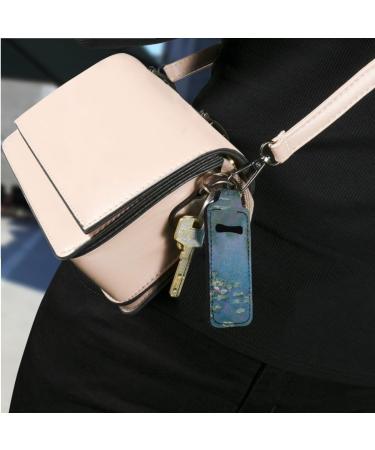 3 PCS Monet Water Lily 3D Printed Chapstick Holder Keychain Clip-on Sleeve | Lip Balm & Lipstick Pouch - Buy Online on GoSupps.com