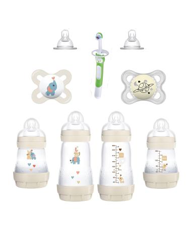 MAM Welcome Home Gift Set - 9-Piece Anti-Colic Baby Bottles, Pacifiers, Nipples, Toothbrush - Baby Shower Gifts - Buy Online on GoSupps.com