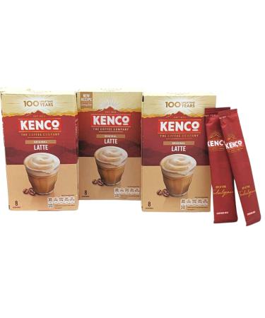 Coffee Multipack of 3x Kenco Latte Instant Coffee Sachets 16.3g 8 per pack - Kenco Coffee On the Go Instant Coffee Sachets - Buy Online on GoSupps.com