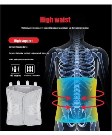 Tiiffy Lordosis Support Belt Breathable Back Pain Relief for Herniated Disc & Sciatica Self-Heating XXL for Men & Women - Buy Online on GoSupps.com