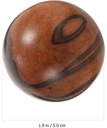 Shop Frcolor 2st Fitness Golfer Massage Balls - Wooden Handheld Therapy Balls for Seniors - Natural Ebony Texture 5.10x5.00cm - Buy Online on GoSupps.com