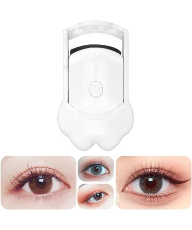 Qukaim Rechargeable Eye Lash Curler Electric Heated Eyelash Curler USB Rechargeable Handheld Lash Curler 2 Temperature Modes Long Lasting White - Buy Online on GoSupps.com