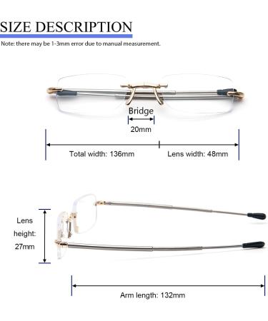 Shop Cokobin Foldable Anti-Blue Light Reading Glasses for Men & Women - Telescopic Stick Leather Case Keychain Gold 1.5 Dioptries - Portable Style for International Shipping - Buy Online on GoSupps.com