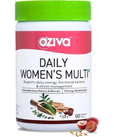 OZIVA Daily Women s Multivitamin Tablets | Multivitamins for Women s Daily Energy Holistic Health & Hormonal Balance | with 23 Daily Multivitamins & Minerals Shatavari Brahmi 60 Capsules - Buy Online on GoSupps.com
