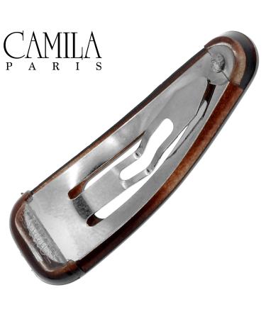 Camila Paris CP1309/2 French Hair Snap Clip Barrette - Strong Hold Metal Snap Pin Hair Accessory for Women - 1.25 Inch (Pack of 2) - Buy Online on GoSupps.com