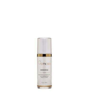 OSMOSIS IMMERSE Restorative Hydrating Facial Oil with Emu Oil Raspberry Seed Oil and Calendula Flower 1 Fl Oz