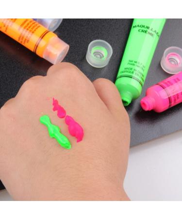 Glow-in-the-Dark Halloween Makeup Set - UV Blacklight Face & Body Paint (6 Tubes) for Festival Fun - Buy Online on GoSupps.com