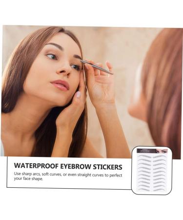 Beatifufu 3 Sheets Waterproof Eyebrow Stickers Temporary Tattoo Eyebrow Glue On Eyebrow For Women 4d Real Hair Forehead Transfer Stickers - Buy Online on GoSupps.com