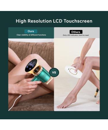 Aminz IPL Hair Removal Device with LCD Touchscreen - 999 900 Flashes 9 Energy Levels Painless Laser Treatment for Face Bikini & Body - International Shipping Available - Buy Online on GoSupps.com