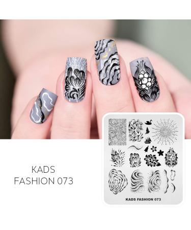 Kads FA064 Nail Art Stamping Plate - Fashion Series DIY Decoration Tool for Stunning Nail Designs - Buy Online on GoSupps.com