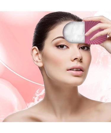 Ice Facial Mold - Skin Cooling Device Puffiness Reduction Tool | Washable Brightening Skincare Aid Ergonomic Face Rejuvenation Roller Skin Refreshing Gadget for Puffiness Removal 6.2x4.4x11.4cm Shell pattern - rose - Buy Online on GoSupps.com