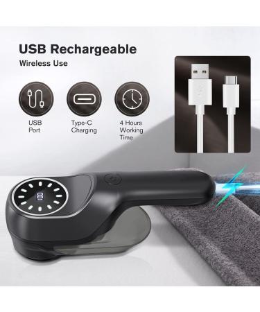 Electric Lint Remover - Rechargeable Clothes Lint Shaver with 2 Speeds & 3 Replaceable Blades | International Shipping - Buy Online on GoSupps.com