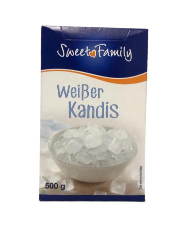 Nordzucker Sweet Family Kandis White Rock Sugar 500g - Premium Crystal Candy for Perfect Desserts & Beverages - International Shipping Available - Buy Online on GoSupps.com