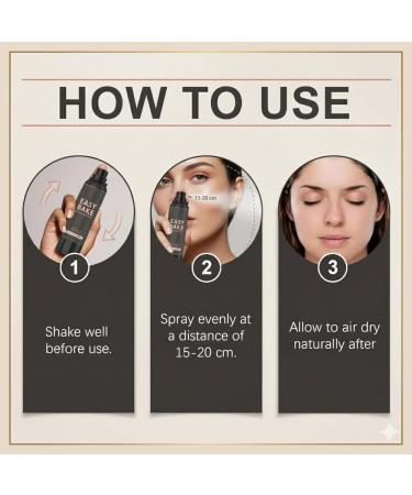 Easy Bake Setting Spray Waterproof & Oil-Control Pore Smoothing Vegan Skin Care 16H Long-Lasting Sweatproof Formula for Matte Finish Makeup Sealant 100ml - Buy Online on GoSupps.com