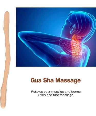 Premium Wooden Guasha Stick - Handheld Massage Tool for Muscle Relaxation & Body Wellness - Buy Online on GoSupps.com
