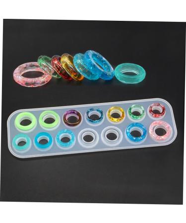 COHEALI Circle Silicone Mold Ring Casting Jewelry Resin Ring Silicone Jewelry Mold Suite Silicone Ring Round 25X8.3cm As Shown - Buy Online on GoSupps.com