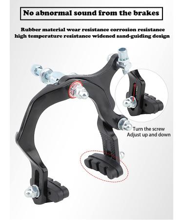 HAOFANG Children Bike Long-Reach Caliper Brake Set | Fits Arch 65-80mm | Front & Rear C Shape Brakes - Buy Online on GoSupps.com