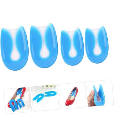 NOLITOY U-Shaped Silicone Gel Heel Pads - 2 Pairs High Heel Inserts for Ultimate Support - Arch Care Foot Pads & Insoles - Blue 11.5x7x0.2 - Buy Online on GoSupps.com