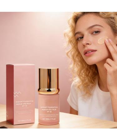  Yanayi Fluid Foundation - 30ml Lightweight Texture with Buildable Coverage | Luminous Complexion Corrector For Business Trips Home Outdoors School and Girlfriend - Buy Online on GoSupps.com