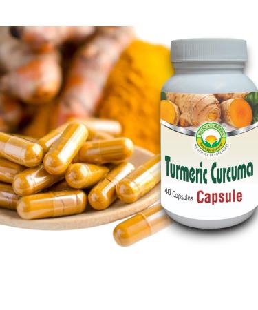 BASIC AYURVEDA Turmeric Curcuma Supplement - 460MG+ | Natural Herbal Capsules for Joint Support Skin Health & Daily Vitality | Extra Strength Formula | 40 Capsules - Buy Online on GoSupps.com