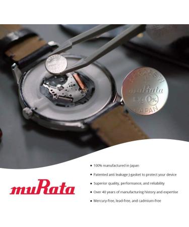 Murata 371 Battery SR920SW - 1.55V Silver Oxide Watch Button Cell (100 Pack) - International Shipping Available - Buy Online on GoSupps.com