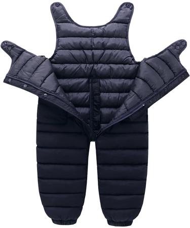 Maeau Baby Snow Bib Overalls | Toddler Winter Pants | Windproof Ski Bottoms | 6M-4Y | Tag 120/4T | A-navy Blue - Buy Online on GoSupps.com