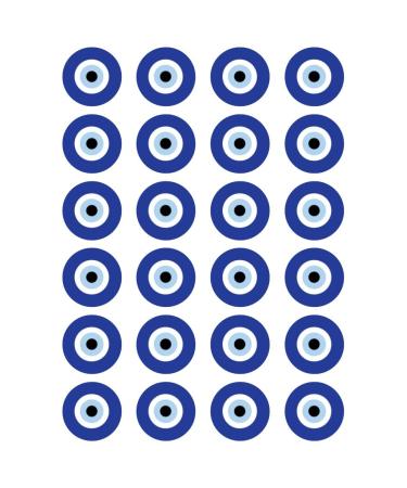24 x Evil Eye Edible Wafer or Icing Cupcake Toppers Fun Xmas Party Cake Decorations (Edible Wafer Card)