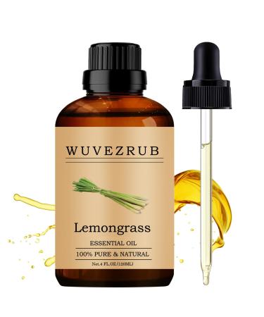 Lemongrass Essential Oils 120ML 100% Pure and Natural Essential Oil for Aromatherapy Diffuser - 4 Fl Oz/Lemongrass