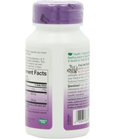 Nature's Way Uva Ursi Extract 666mg - 60 Capsules - Buy Online on GoSupps.com