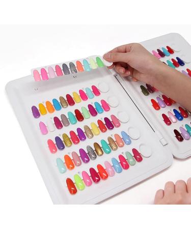 Minkissy 1pc Nail Color Book Nail Color Display Chart Nail Practice Tool Uv Gel Nail Polish Nail Polish Sample Cards Color Card Book Chart Nail Display Book Tools Manicure Set Abs - Buy Online on GoSupps.com