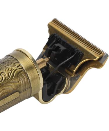 Qukaim Electric Hair Trimmer Vintage Golden Engraved Electric Hair Trimmer for Barber Salon Professional Hair Clipper - Buy Online on GoSupps.com