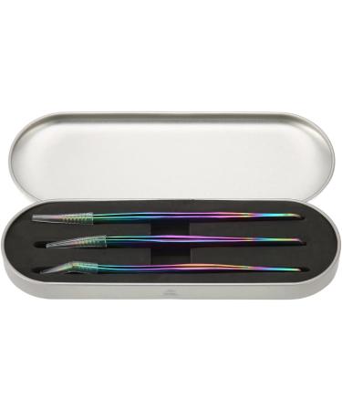 Eyelash Extension Tweezers Set - 3-Piece Stainless Steel Lightweight Makeup Tools for Home & Salon - Perfect for False Eyelashes - Buy Online on GoSupps.com