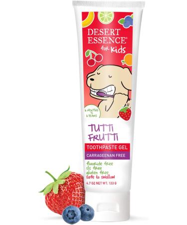 Desert Essence Kids Toothpaste Gel Tutti Frutti 4.7 oz - Natural & Fun Flavor - Buy Online on GoSupps.com