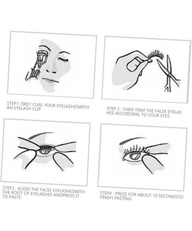 Beavorty 3 Pairs sequin false eyelashes pride outfit cosplay lashes color lashes fake lashes natural colored eyelashes pride makeup colored lashes flower stickers girl Miss Imitation - Buy Online on GoSupps.com