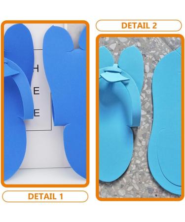 LALAFINA 48 Pairs Disposable Pedicure Slippers - Colorful Anti-Eva Foam Slippers for Women Salon Pedicure and Spa Guests - Buy Online on GoSupps.com