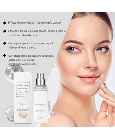 Tinted Foundation for Mature Skin | Color-Adaptive Foundation - Moisturizing Concealer SPF 30 Natural Coverage for a Healthy and Radiant Body Finish - Buy Online on GoSupps.com