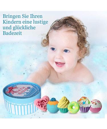 AOFMEE 6PC Bath Bomb Gift Set - Perfect Gifts for Women Kids & Moms | Bubble Bath & Bathing Balls for Birthdays Christmas & Valentine's Day - Buy Online on GoSupps.com
