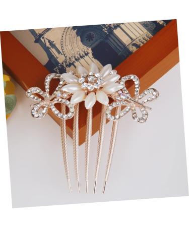 DOITOOL Crystal Bride Clip Pearl Hair Accessories Bridal Hair Comb Hair Jewels for Women Hair Clip Womens Hair Accessories Women Hair Accessories Bride Hair Comb Wedding Women's - Buy Online on GoSupps.com