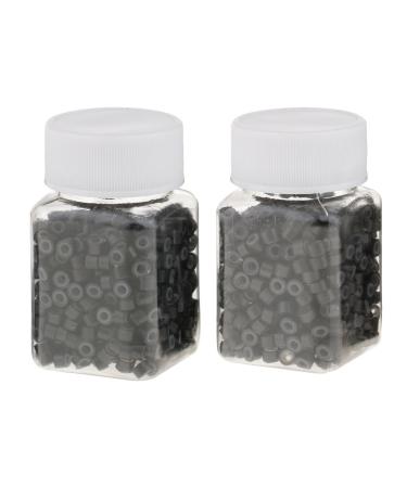 Gazechimp 500 Silicone Micro Rings for Hair Extensions - Brown Hair Thickening Loops - International Shipping Available - Buy Online on GoSupps.com