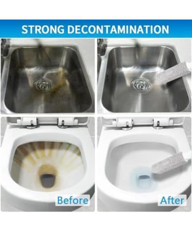 Pumice stone for cleaning the toilet bowl scouring rod with rust. Remover for tiles in the bath powerfully removes limescale hard water and limescale deposits Grey - Buy Online on GoSupps.com