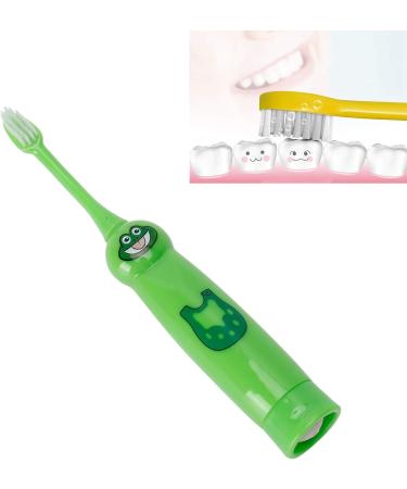 Sweet Electric Children's Toothbrush - Waterproof Green Frog Gift with Soft PBT Bristles | 1-Pack - Buy Online on GoSupps.com