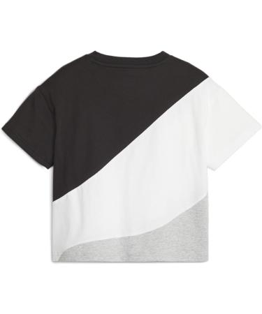 PUMA Girls Power Cat Tee G Shirt 128 - Stylish Puma Black T-Shirt for Active Girls | Shop Now - Buy Online on GoSupps.com
