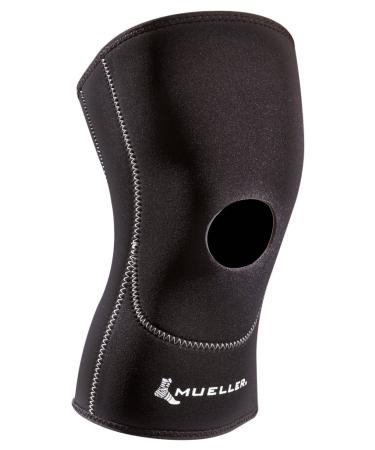 MUELLER Sports Medicine Open Patella Knee Support Sleeve  For Men and Women  Black  XX-Large New & Improved Sleeve XXL