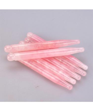 Massage Stick Acupoint Probe Jade Tool from Face Eye Shadow Body Pressing Energy Stone 1Pcs (Color : 1pc Rose Quartz)