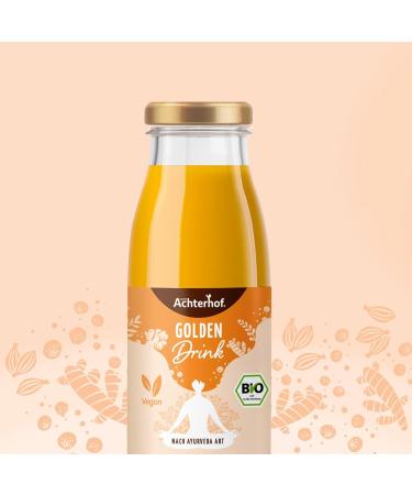 Organic Ayurveda Drinks Tasting Set | 6 Herbal Shots with Golden Pink & Moon Drink | Wellness Boost from Achterhof Ayurveda - Buy Online on GoSupps.com