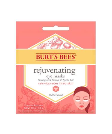 Burt's Bees Rejuvenating Eye Mask Single Use Pair 1 Count Rejuvenating Eye Mask 1 Count (Pack of 1)